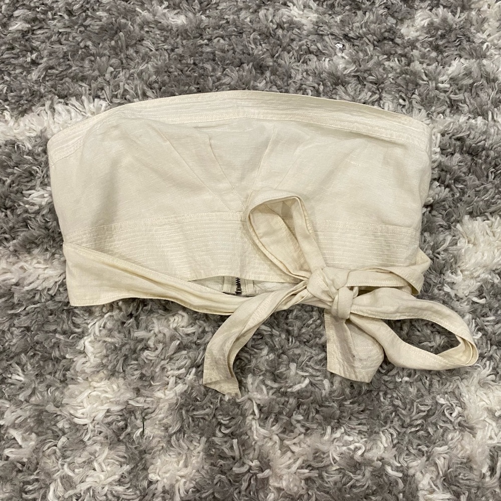 Free People Linen Riverside Tube Top - Picture 8 of 12